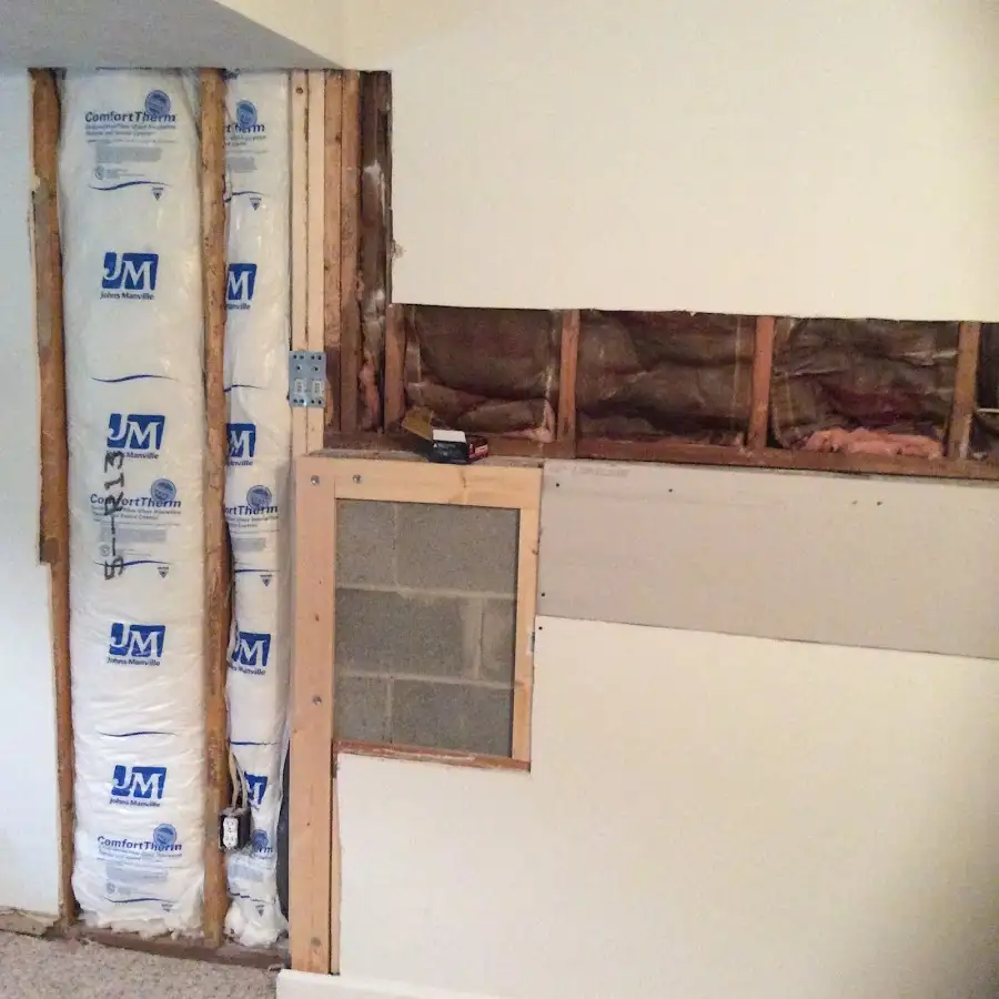 Wall insulation replacement during Structural Drying in Davis